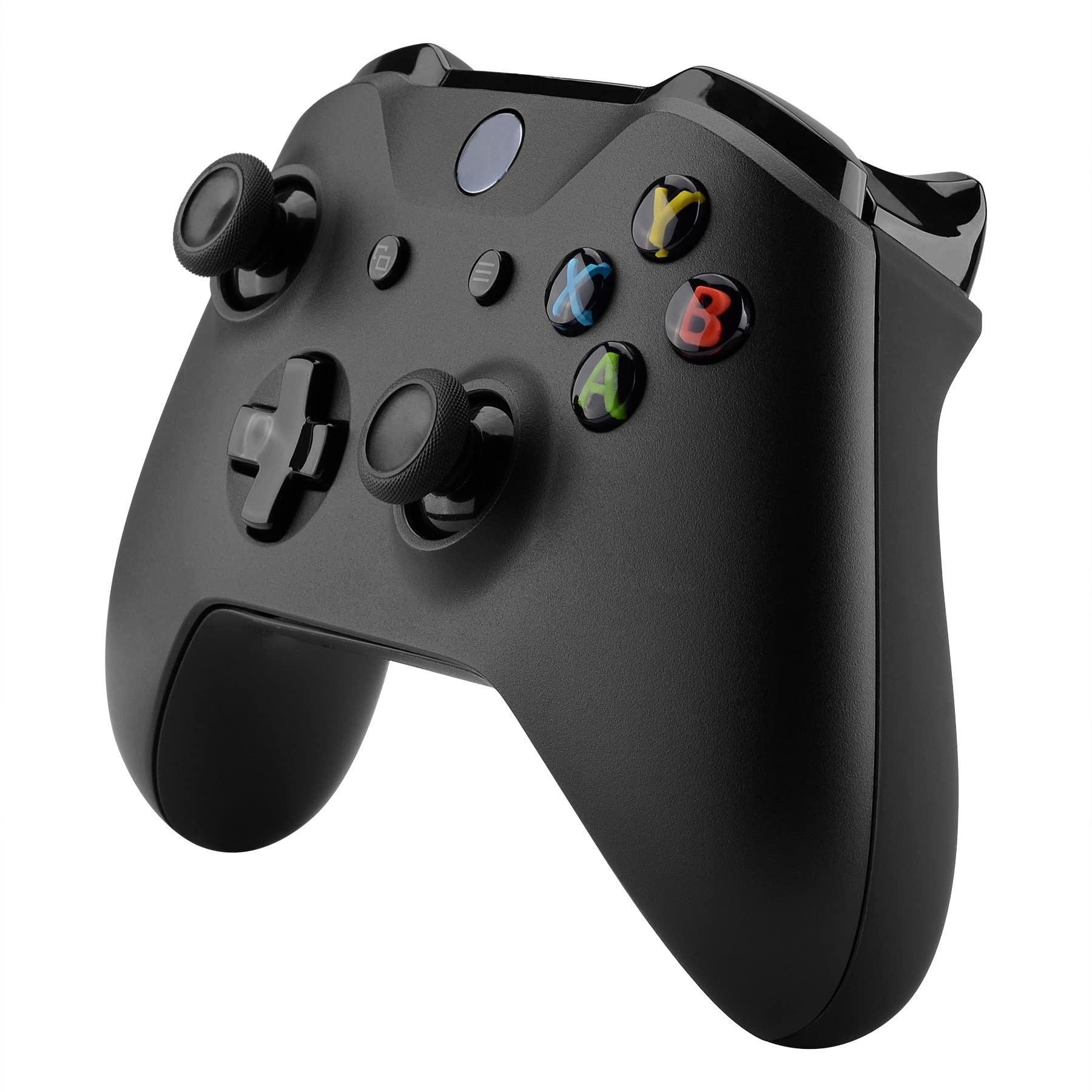 eXtremeRate Black Soft Touch Grip Back Panels, Comfortable Non